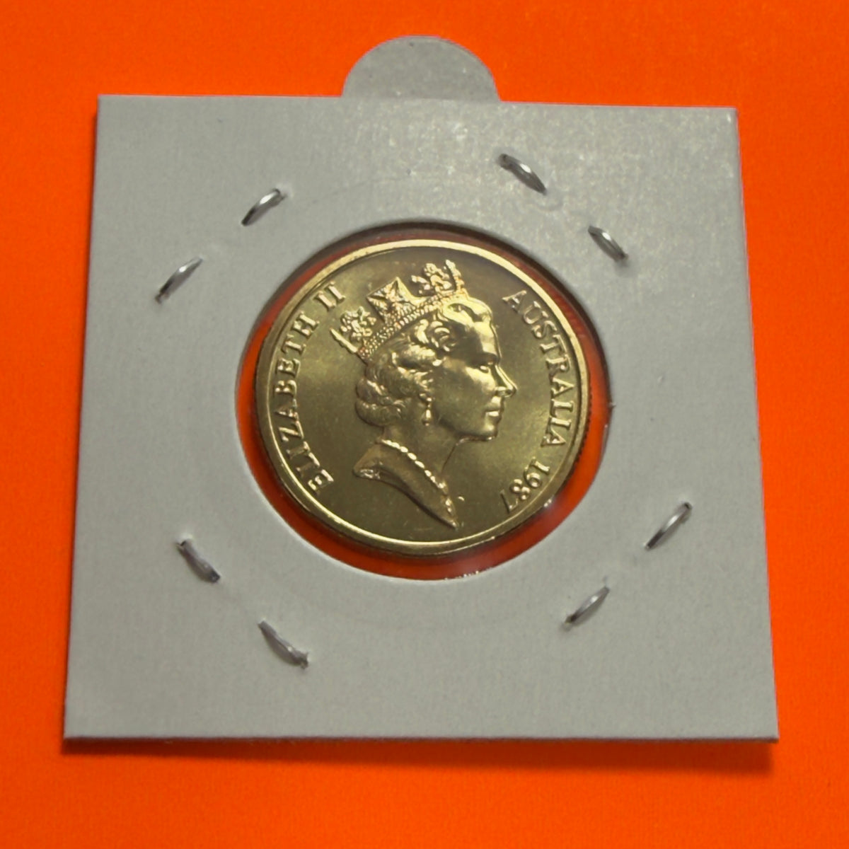 1987 $1 Coin - Uncirculated - Mint Set Only Coin - One Dollar MOR - in 2x2