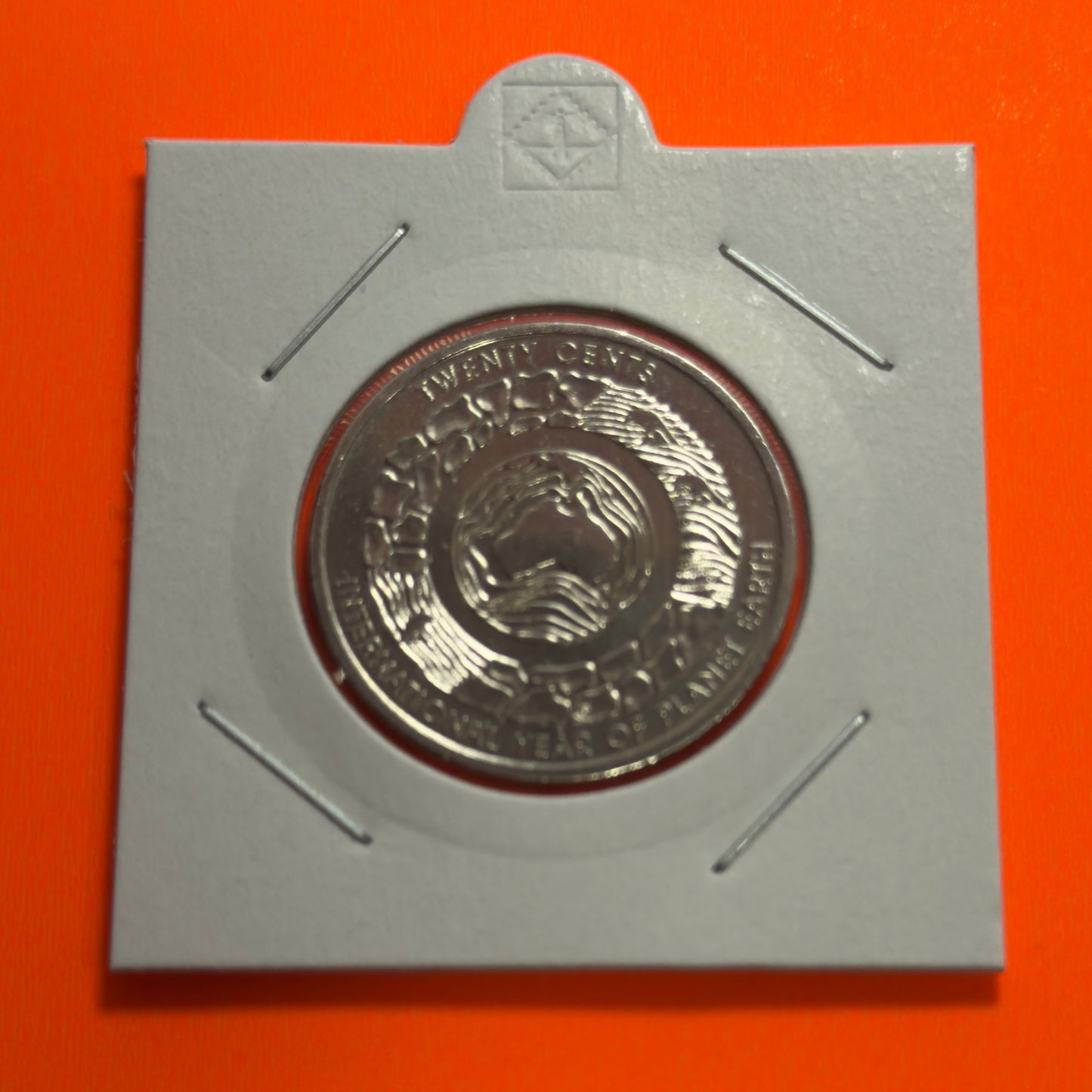 2008 20 Cent Coin - Uncirculated - Year of Planet Earth - comes in 2x2