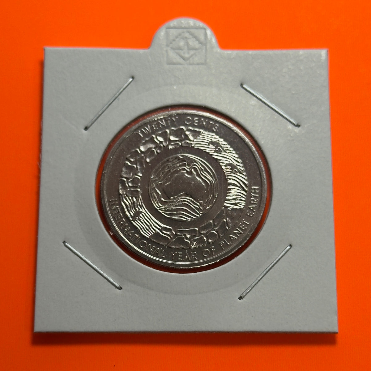 2008 20 Cent Coin - Uncirculated - Year of Planet Earth - comes in 2x2