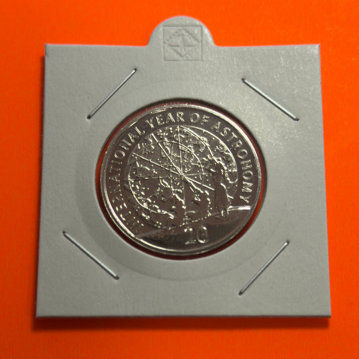 2009 20 Cent Coin - Uncirculated - International Year of Astronomy - in 2x2