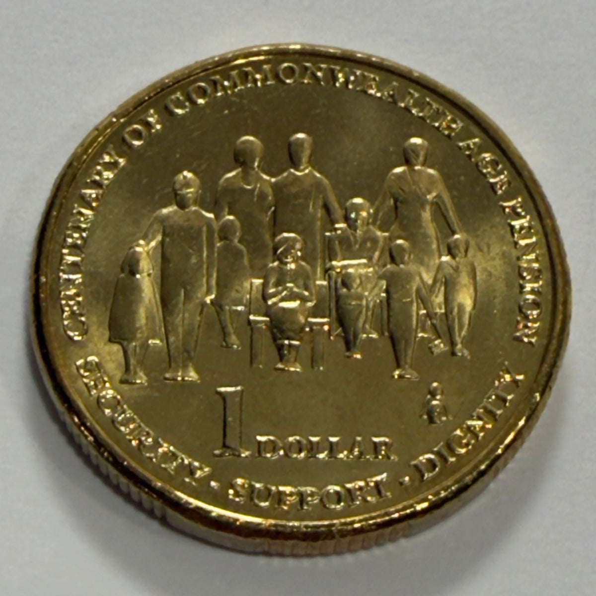 2009 $1 Coin - Centenary Of Age Pension - Uncirculated - One Dollar - In 2x2