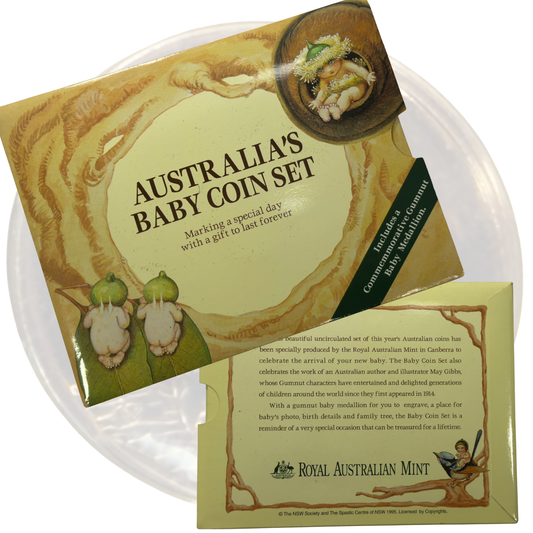 Australian 1996 Gumnut Baby Mint Set - Includes Token UNC 6 Coin Set