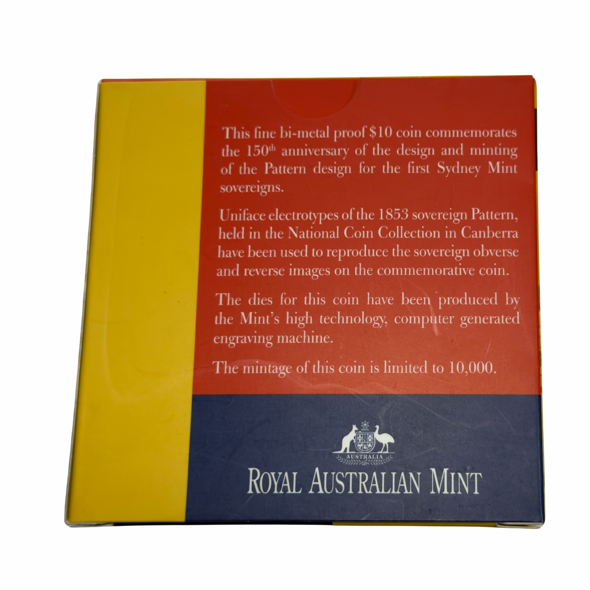 2003 Sydney Mint Pattern - 150 Years Mint Pattern Silver Proof Coin - 60.5 gram Coin