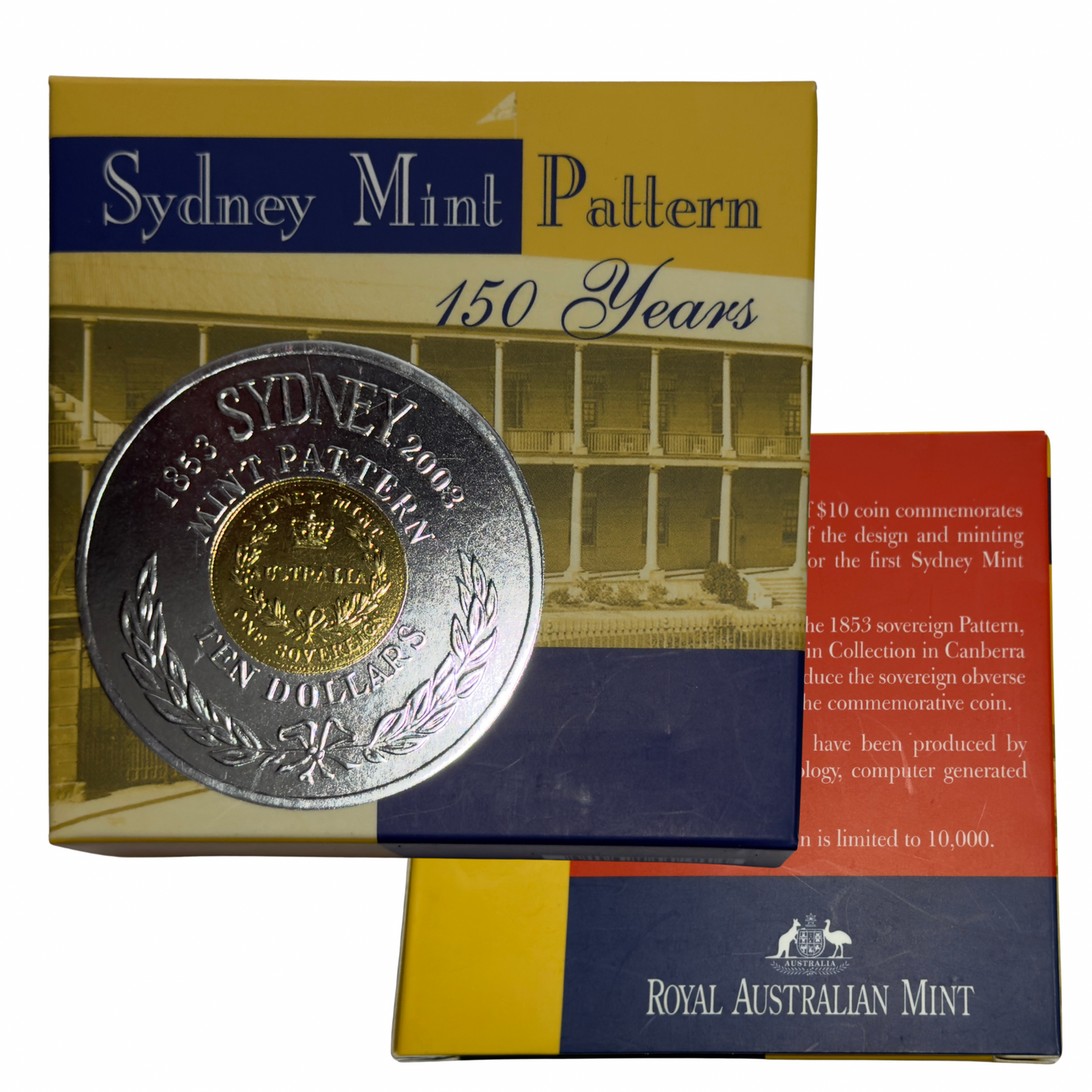2003 Sydney Mint Pattern - 150 Years Mint Pattern Silver Proof Coin - 60.5 gram Coin