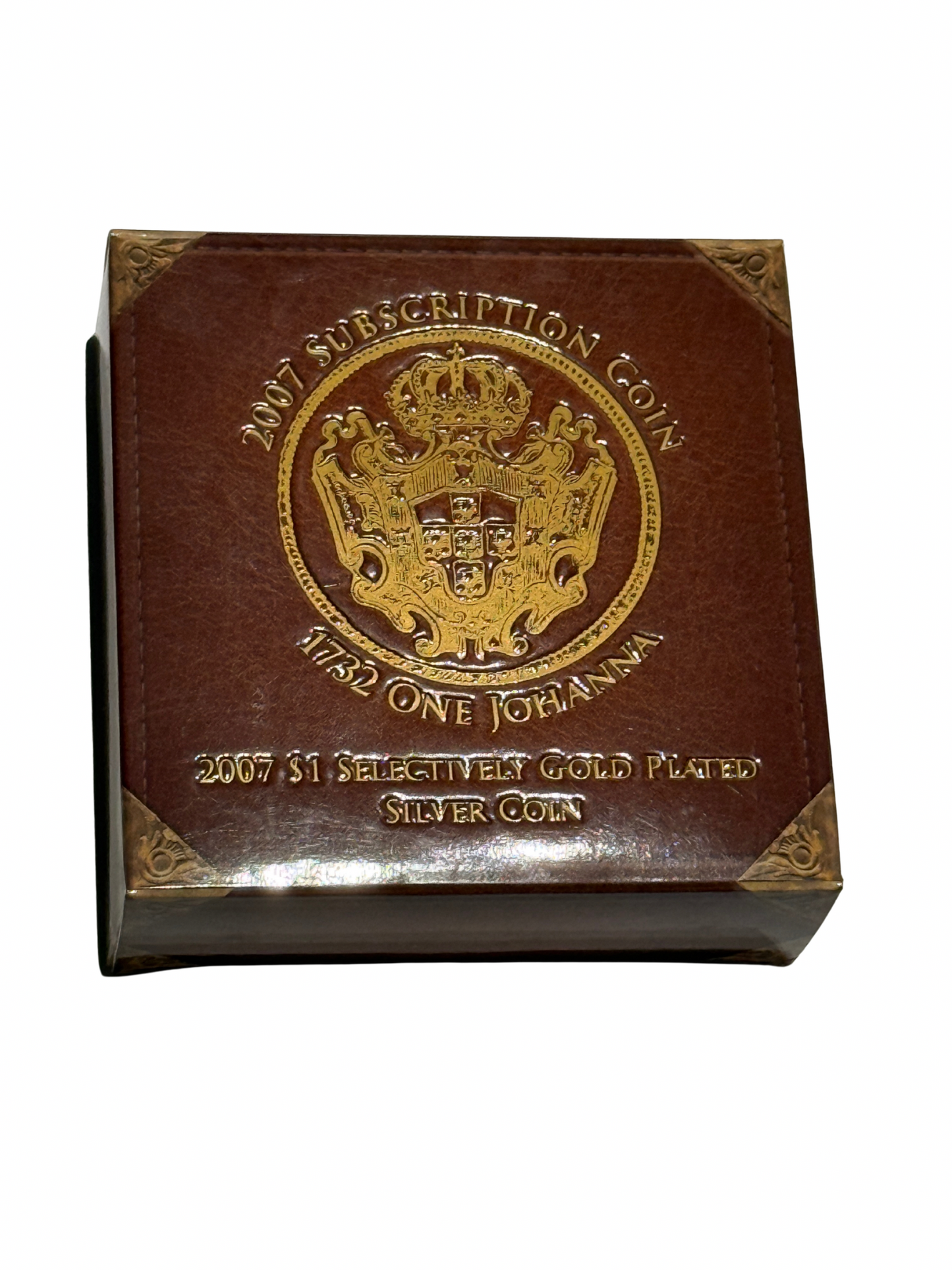 2007 $1 Selectively Gold Plated Silver Proof Coin - 1732 One Johanna 60.46 gram Coin
