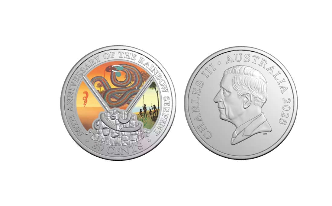 2025 PNC Celebrating 50th Anniversary of Rainbow Serpent - 20c Coloured Coin