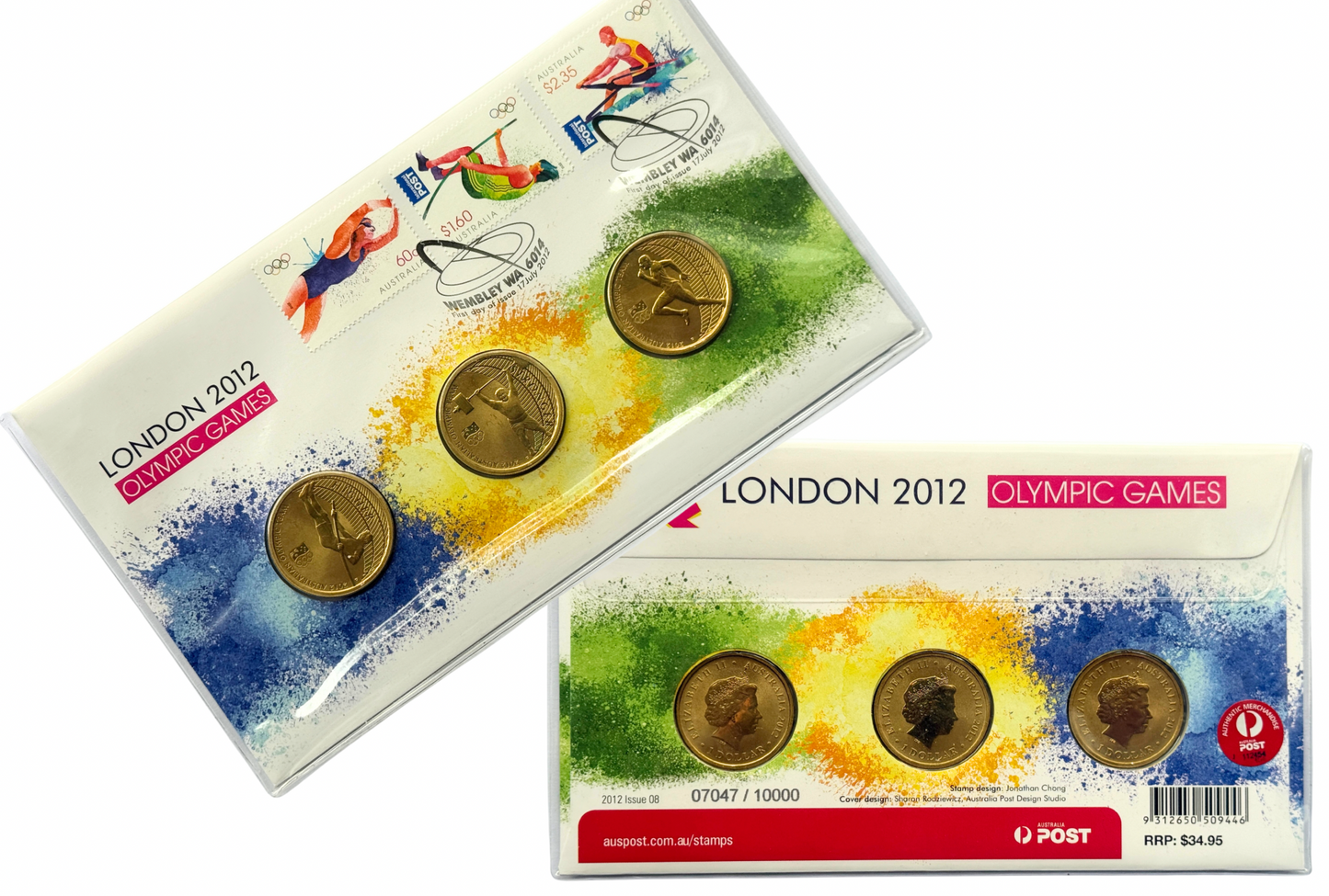 2012 $1 Three Coin PNC - 🇬🇧 London Olympic Games 🇬🇧