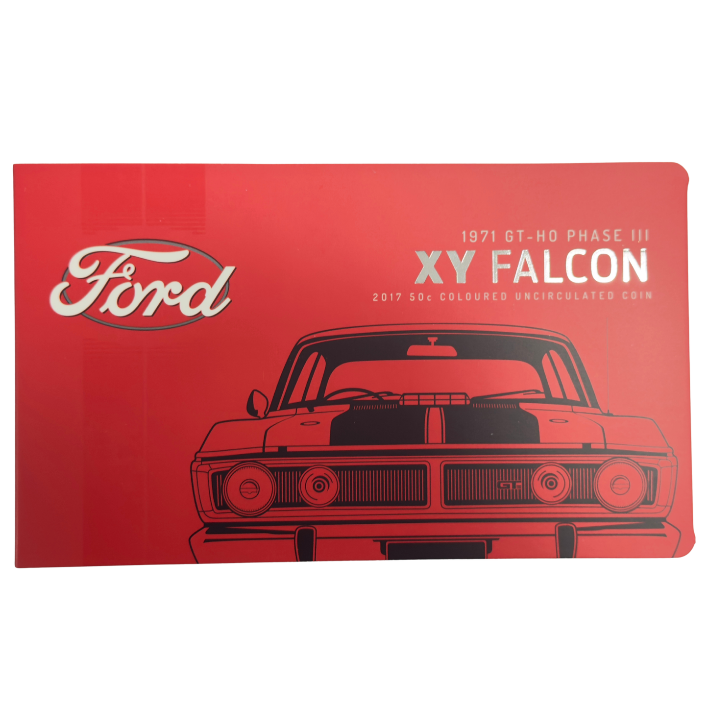 2017 50 Cent Coloured Coin - 1971 FORD XY GT-HO PHASE III - Uncirculated on Card