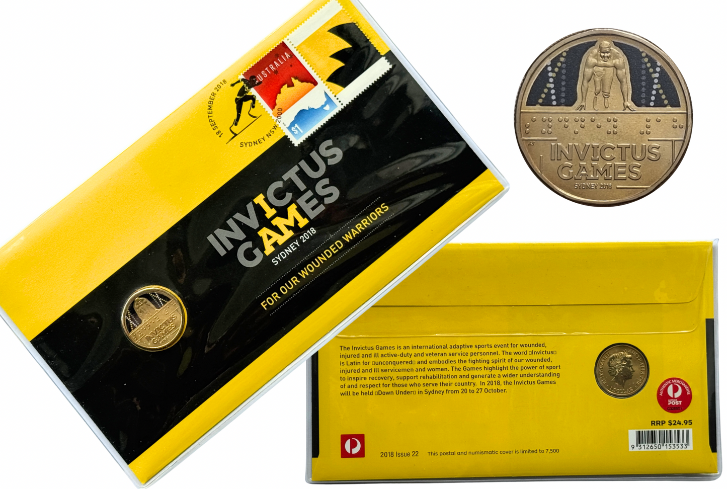 2018 $1 PNC Invictus Games Sydney 2018 Issue 22 Coloured $1