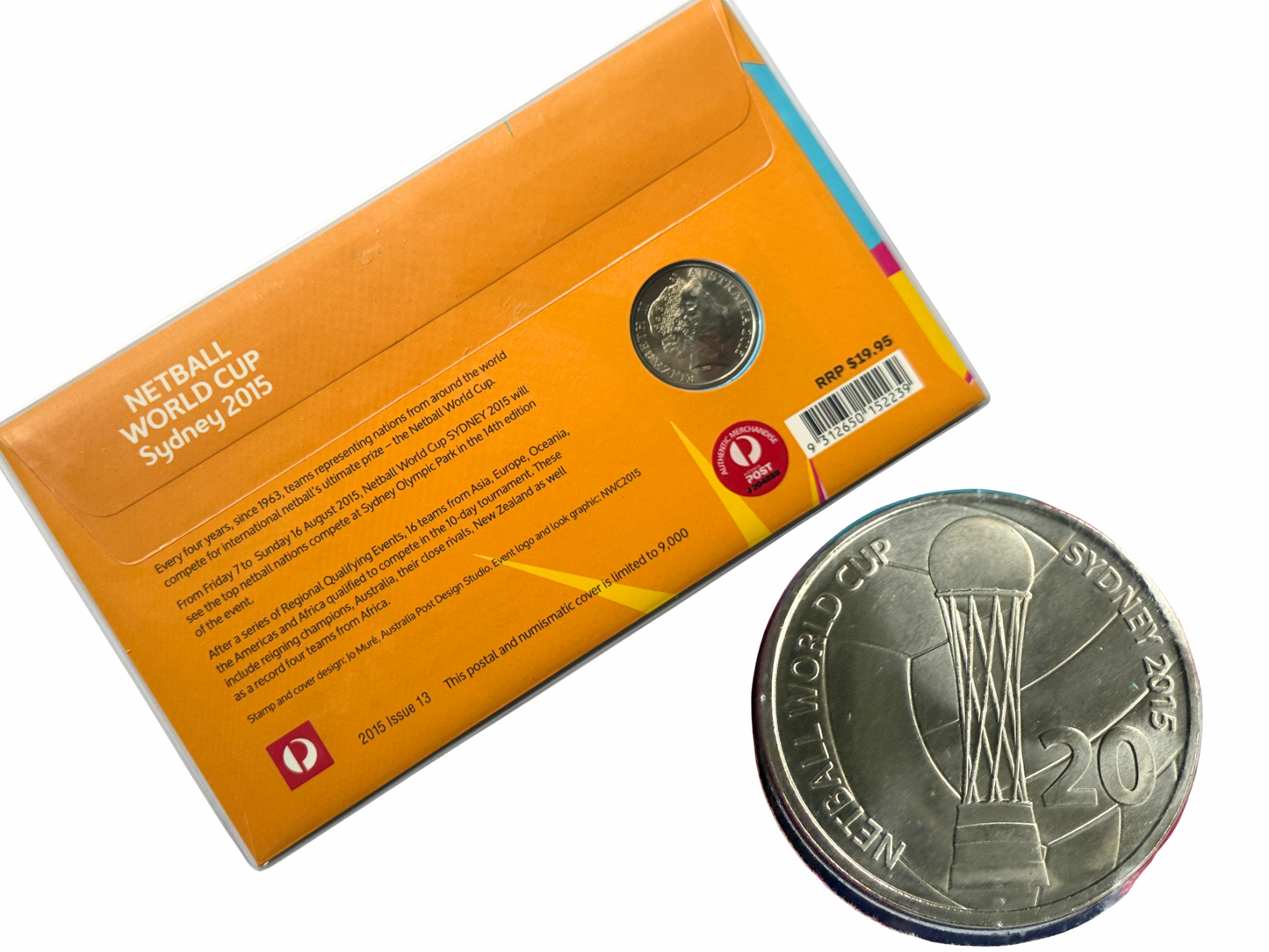 2015 20 Cent Netball World Cup PNC - Sydney 2015 PNC Commemorative Twenty Cent