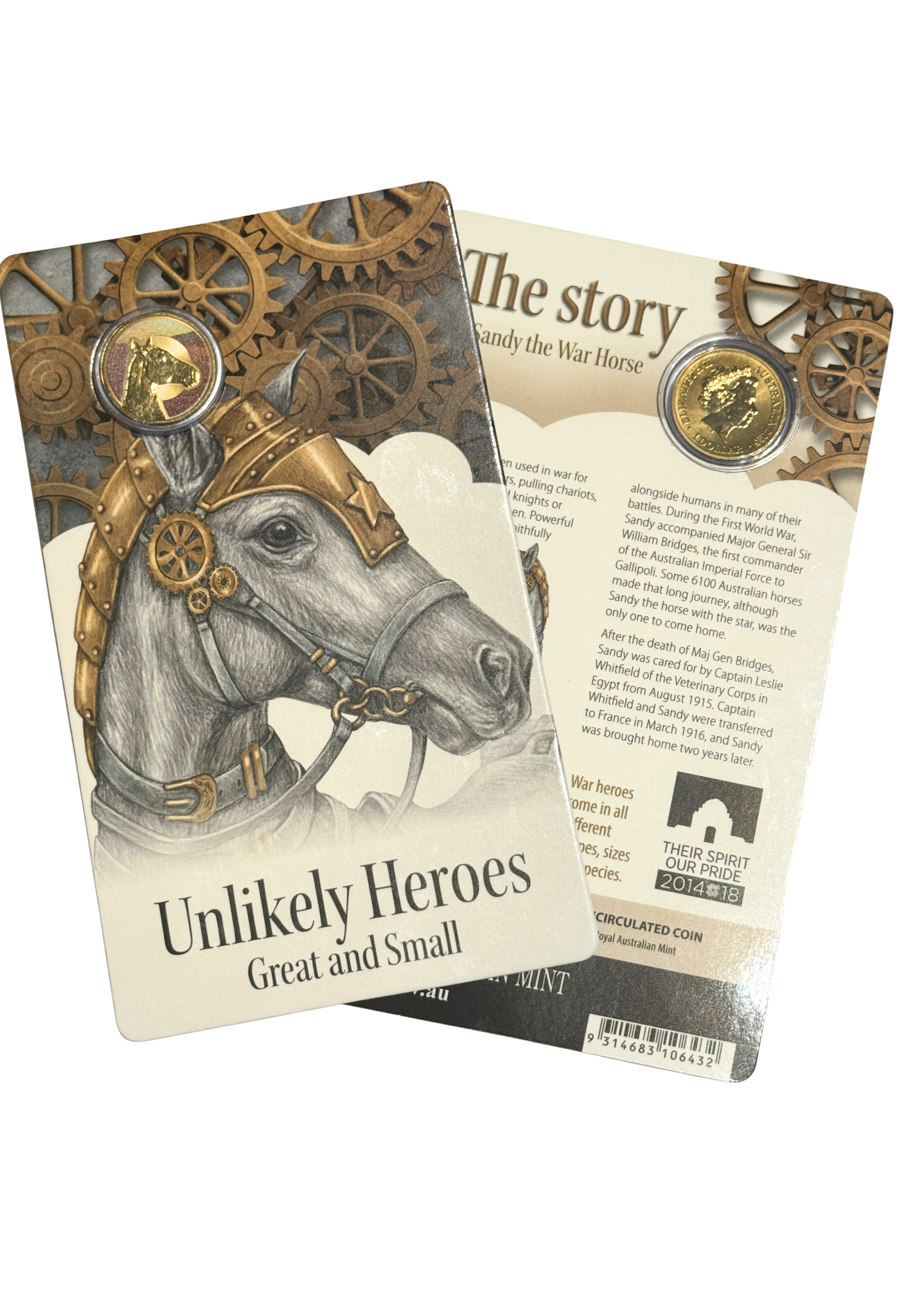 2015 $1 Unlikely Heroes Great & Small - Sandy The War Horse