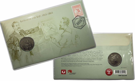2013 50 Cent PNC - Kangaroo And Map: 1913-2013 - 100yrs of Commonwealth Stamps