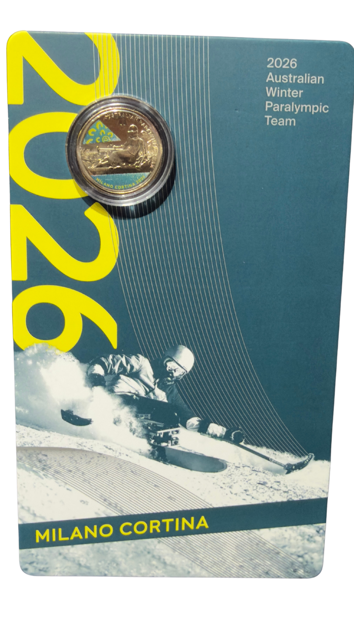 Australia 2026 Pair $1 Coloured Uncirculated Coins - Winter Olympics (2 COINS)