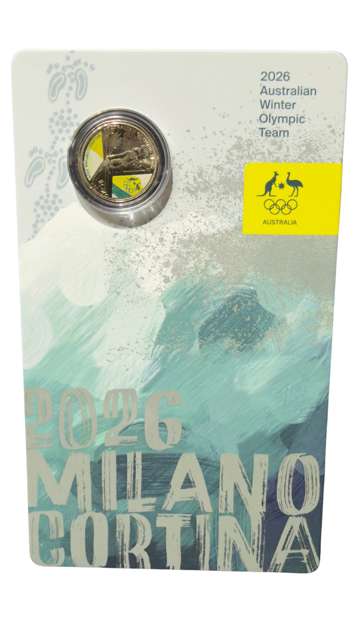 Australia 2026 Pair $1 Coloured Uncirculated Coins - Winter Olympics (2 COINS)