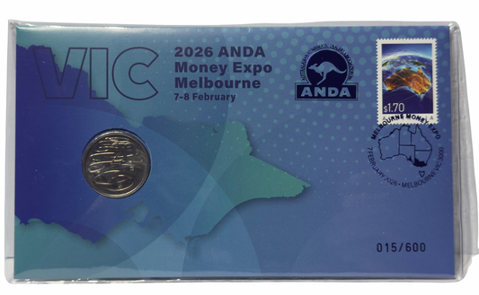 2026 20c ANDA MONEY EXPO MELBOURNE - VIC Privy Mark PNC (only 600)