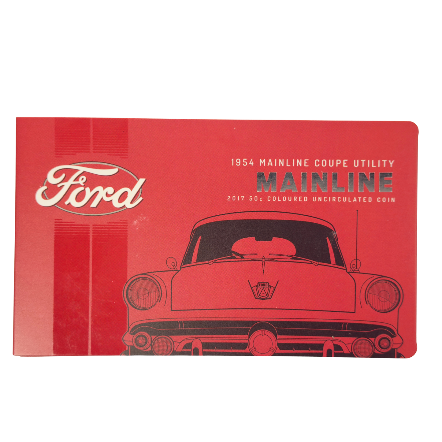 2017 50 Cent Coloured Coin - Ford MAINLINE - Uncirculated on card