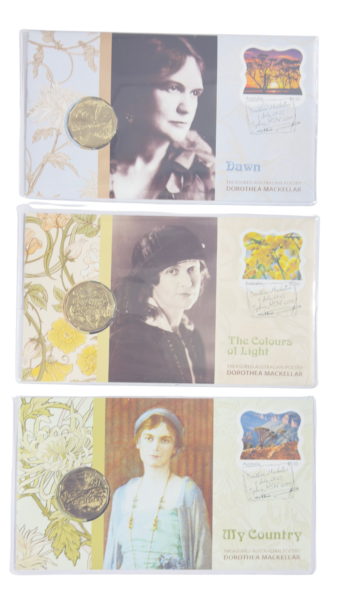 2025 Dorothea McKellar - 50 Cent Al-BR PNC - set of 3 - Free Tracked Post