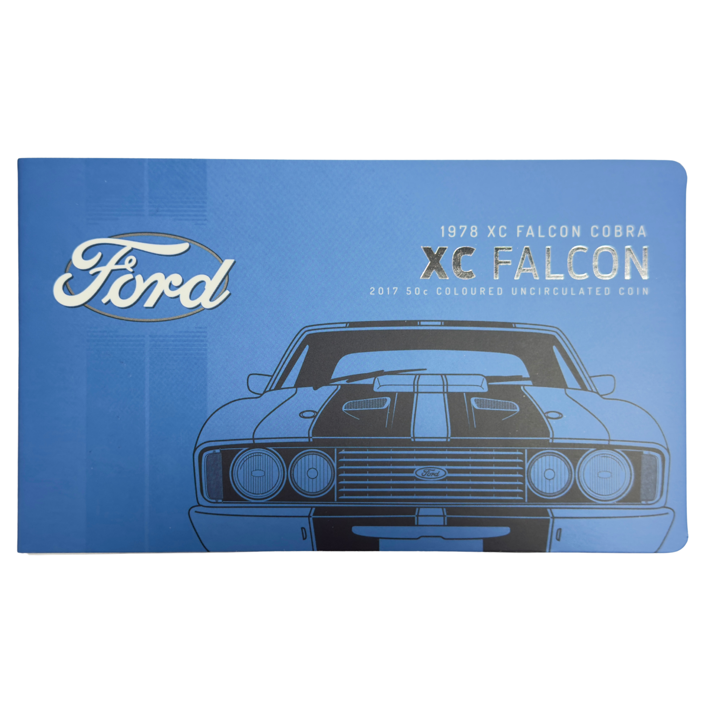 2017 50 Cent Coloured Coin - 1978 FORD XC FALCON COBRA - Carded Uncirculated