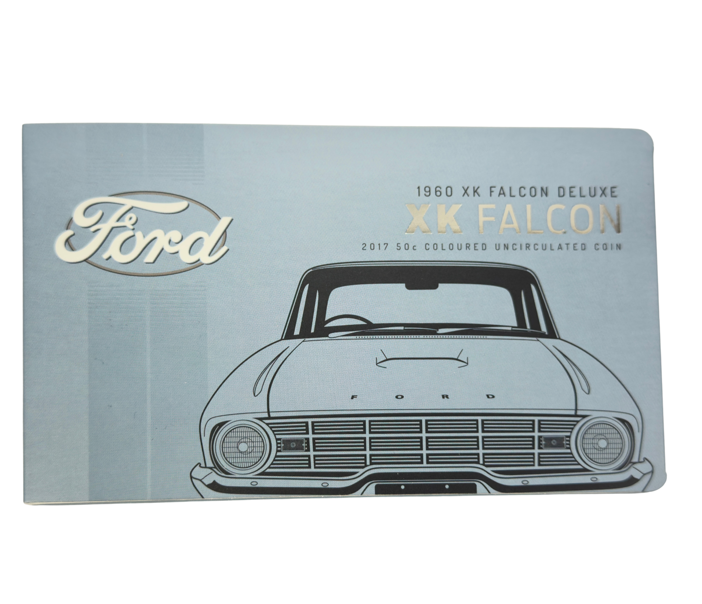 2017 50 Cent Coloured Coin - FORD XK FALCON - Uncirculated on card