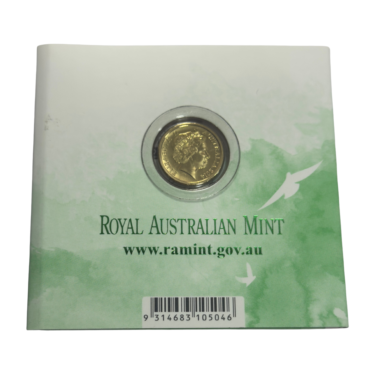 2014 $2 C-Mint Green Dove - $2 Remembrance Day Dove - Uncirculated