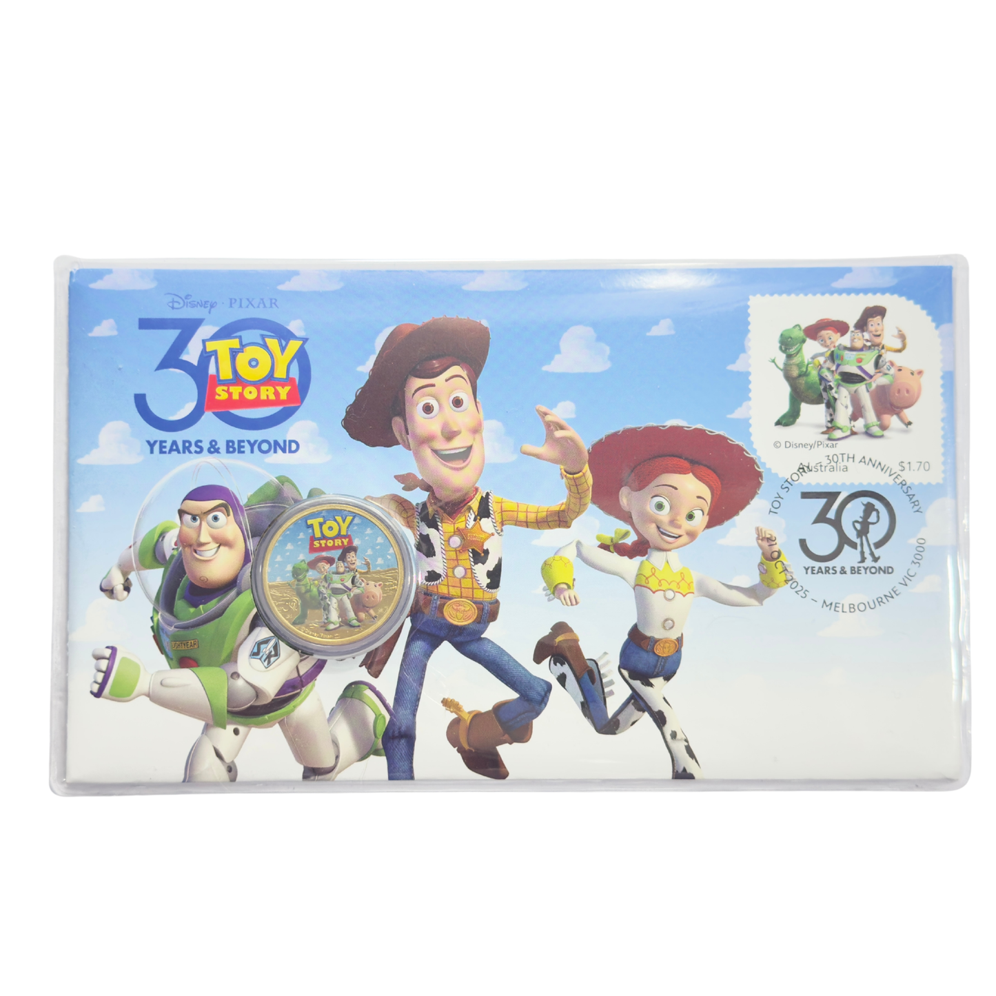 2025 $1 Toy Story PNC - 30 Years & Beyond - Colloured $1 Tuvalu