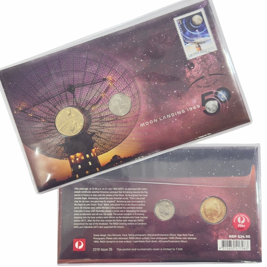 2019 $1 & 5c Two Coin PNC - 50th Anniversary of the Moon Landing 1969-2019
