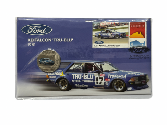 2018 50 Cent PNC - XD Falcon 'TRU-BLU' 1981 Coloured 50c 2019 Issue 8
