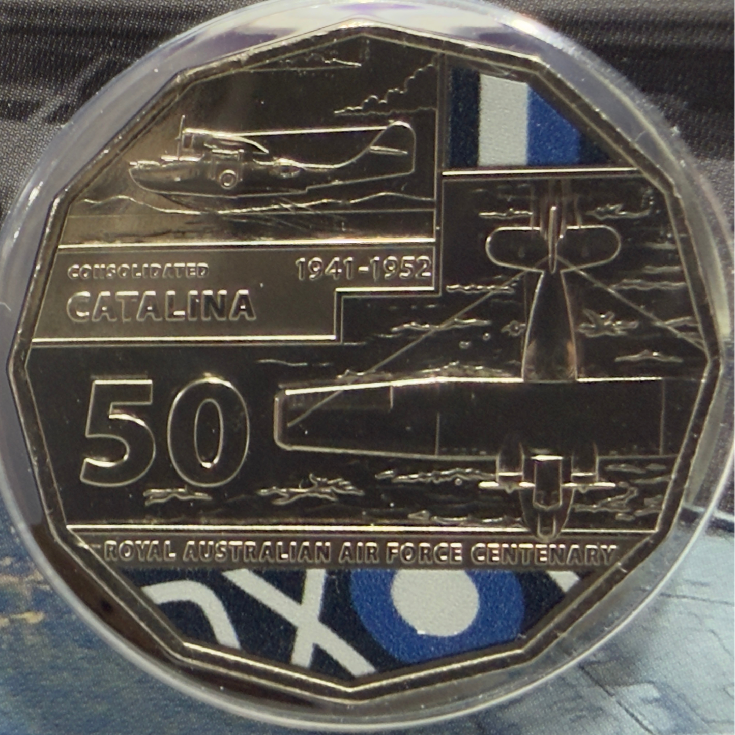 2021 50 Cent Coloured Coin - Consolidated Catalina - Uncirculated