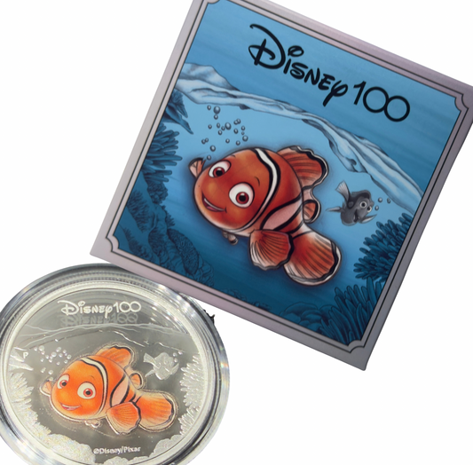 2023 50c Disney 100th Anniversary NEMO 1/2 Oz Coloured Silver Proof Coin