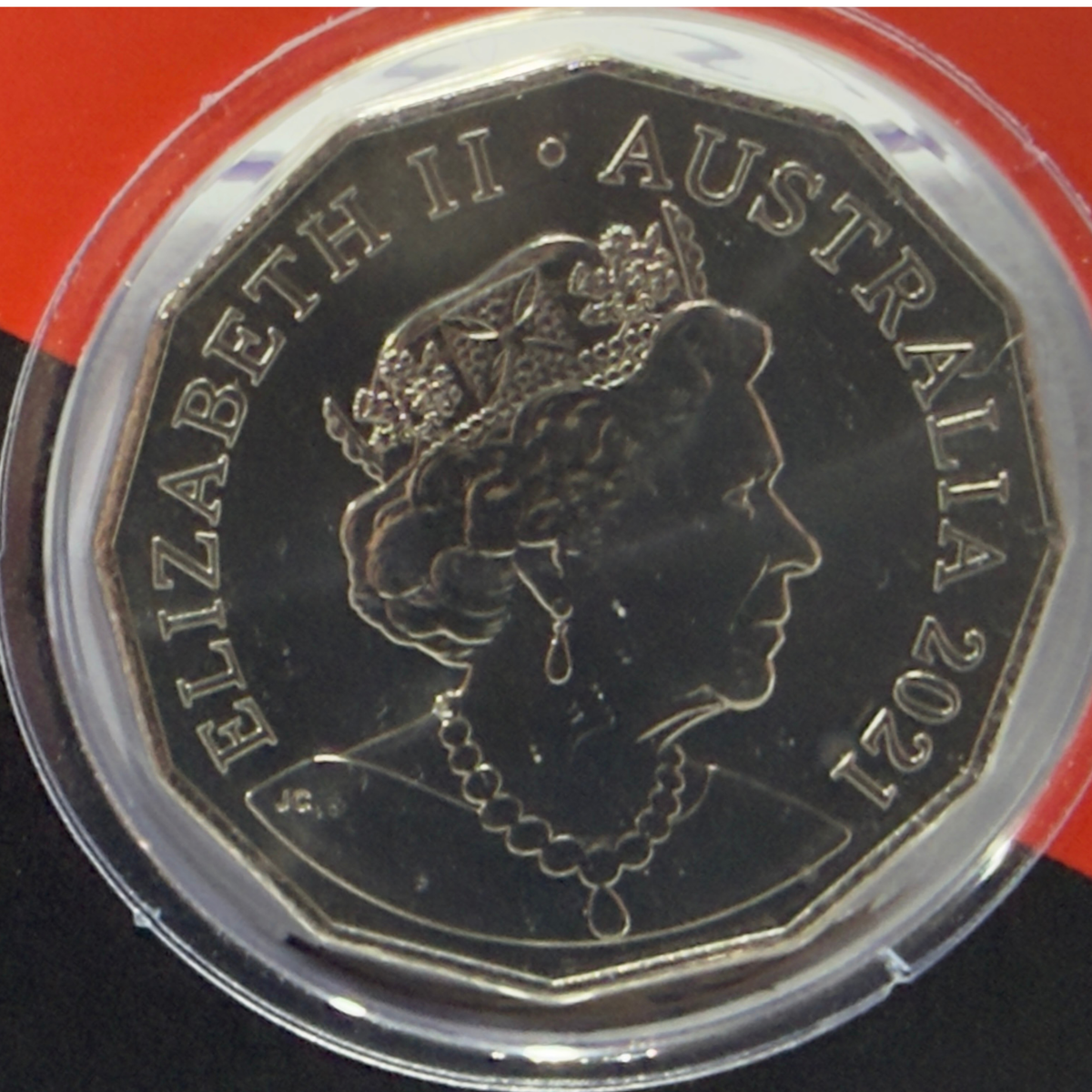 2021 50 Cent Coloured Coin - F-111  (1973-2010) - Uncirculated Fifty Cent 50c