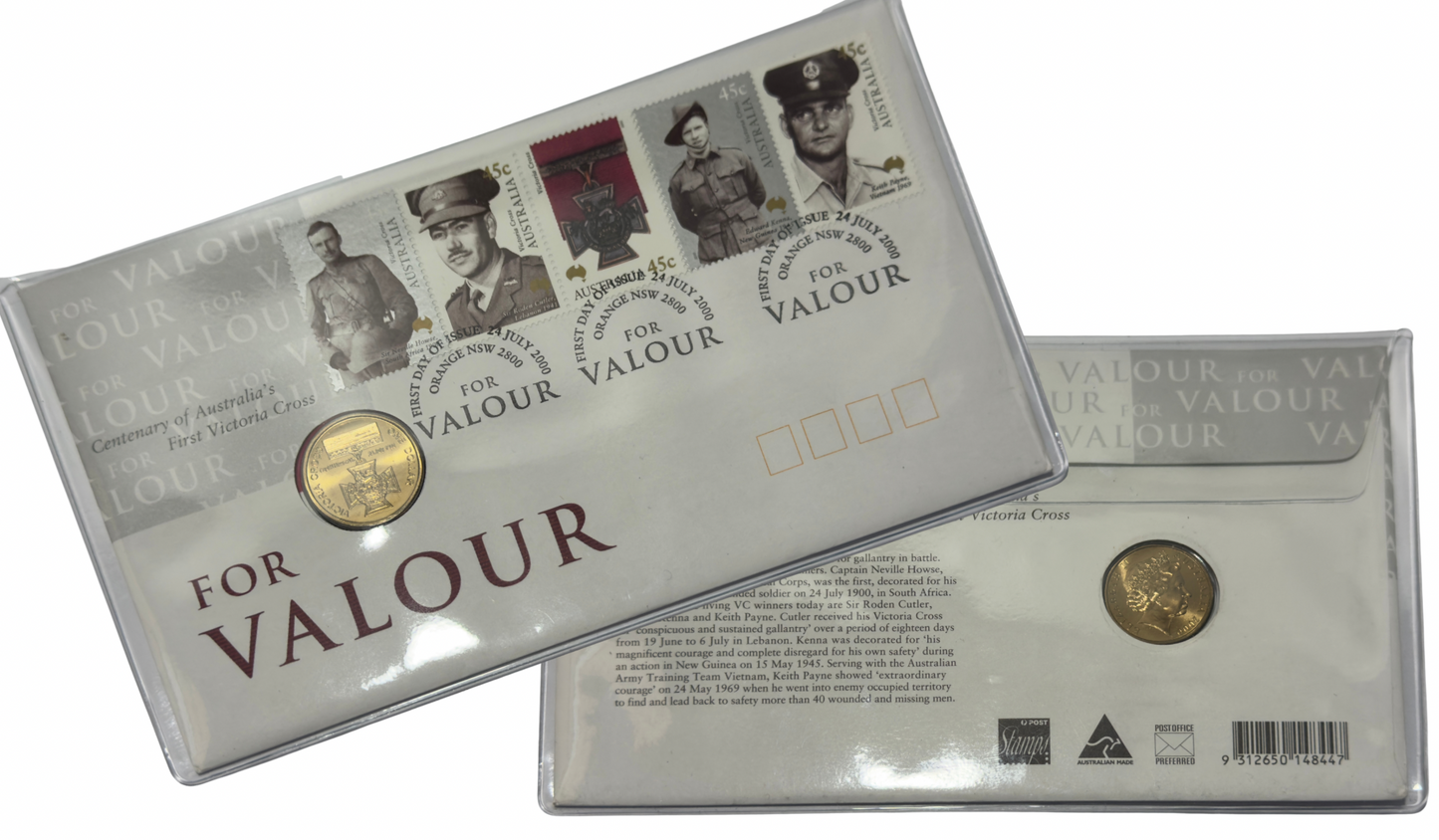 2000 $1 For Valour PNC - Uncirculated - 2000 Victoria Cross $1 Coin