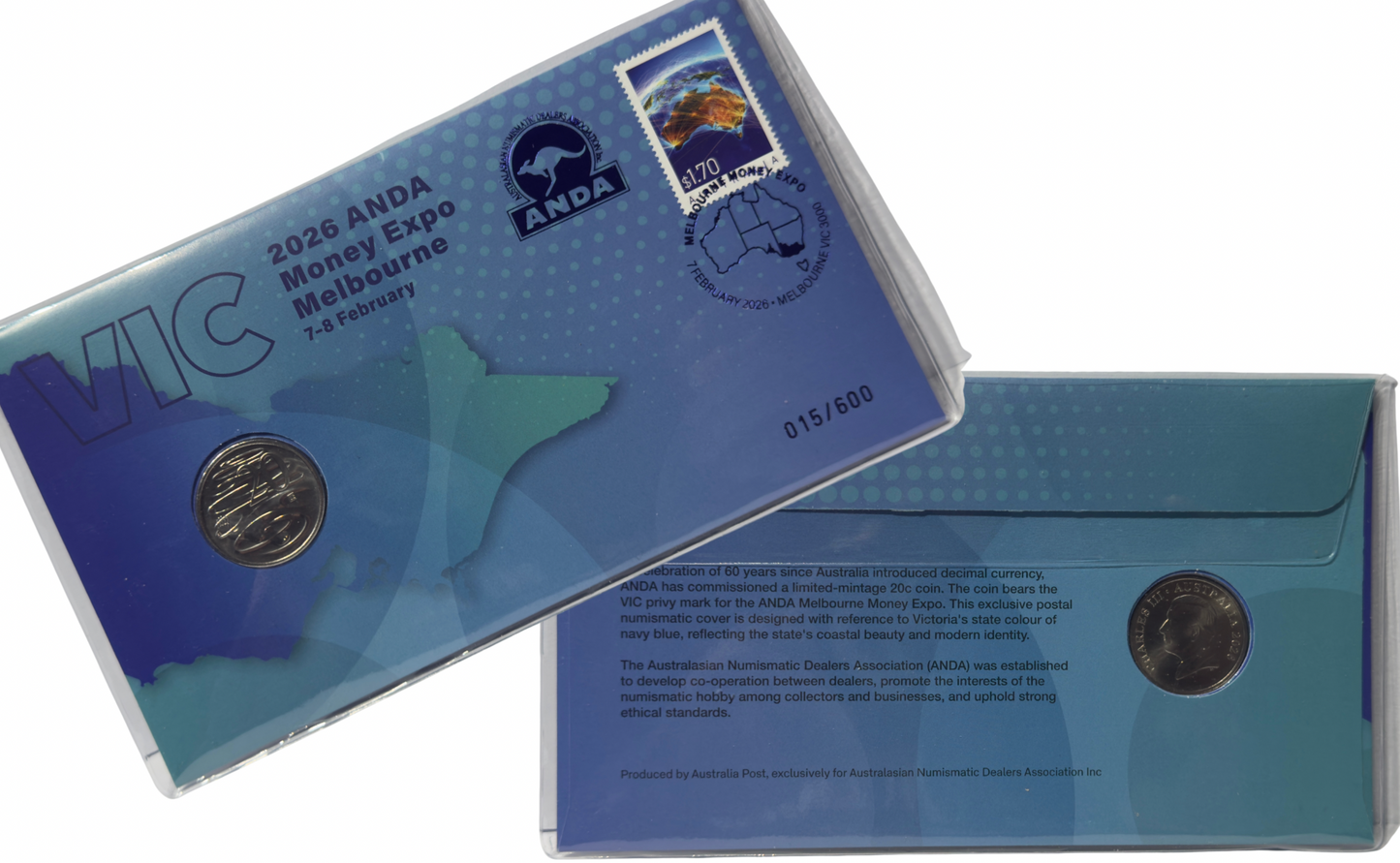 2026 20c ANDA MONEY EXPO MELBOURNE - VIC Privy Mark PNC (only 600)