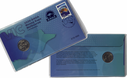 2026 20c ANDA MONEY EXPO MELBOURNE - VIC Privy Mark PNC (only 600)