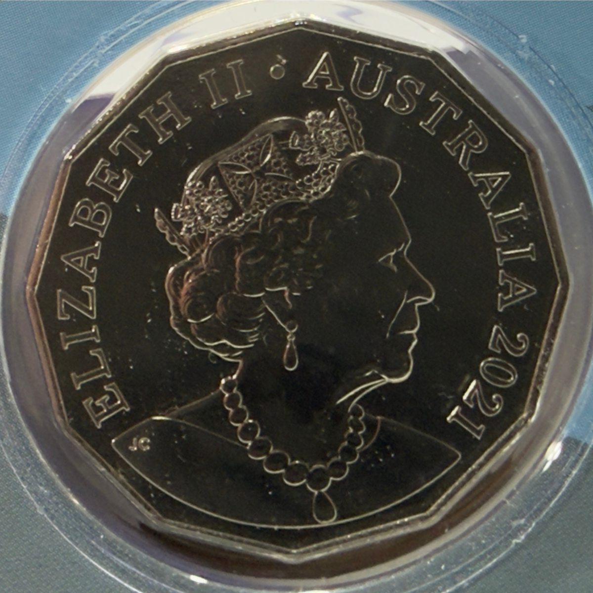 2021 50 Cent Coloured Coin - F/A 18 HOIRNET - Uncirculated Fifty Cent 50c