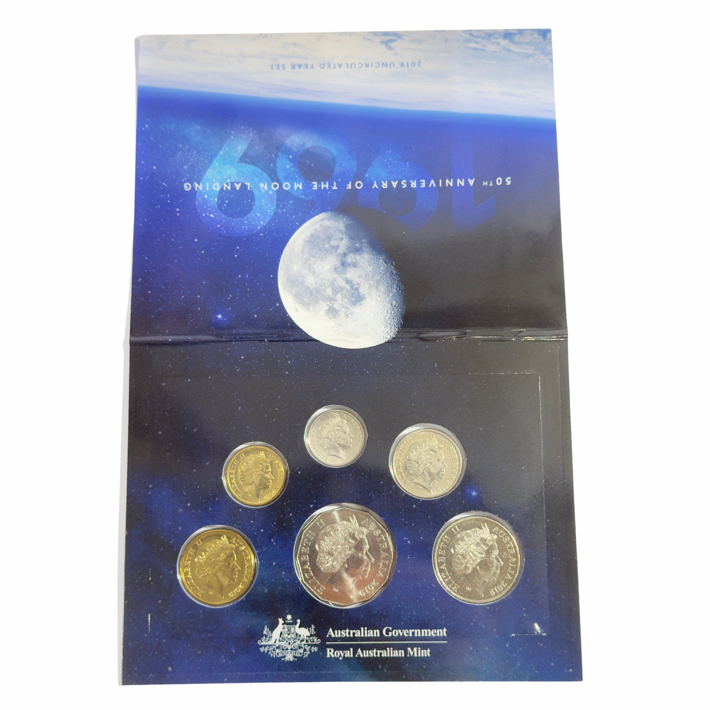 2019 6 Coin Uncirculated Set - 50th Anniversary of Moon Landing WMF Edition