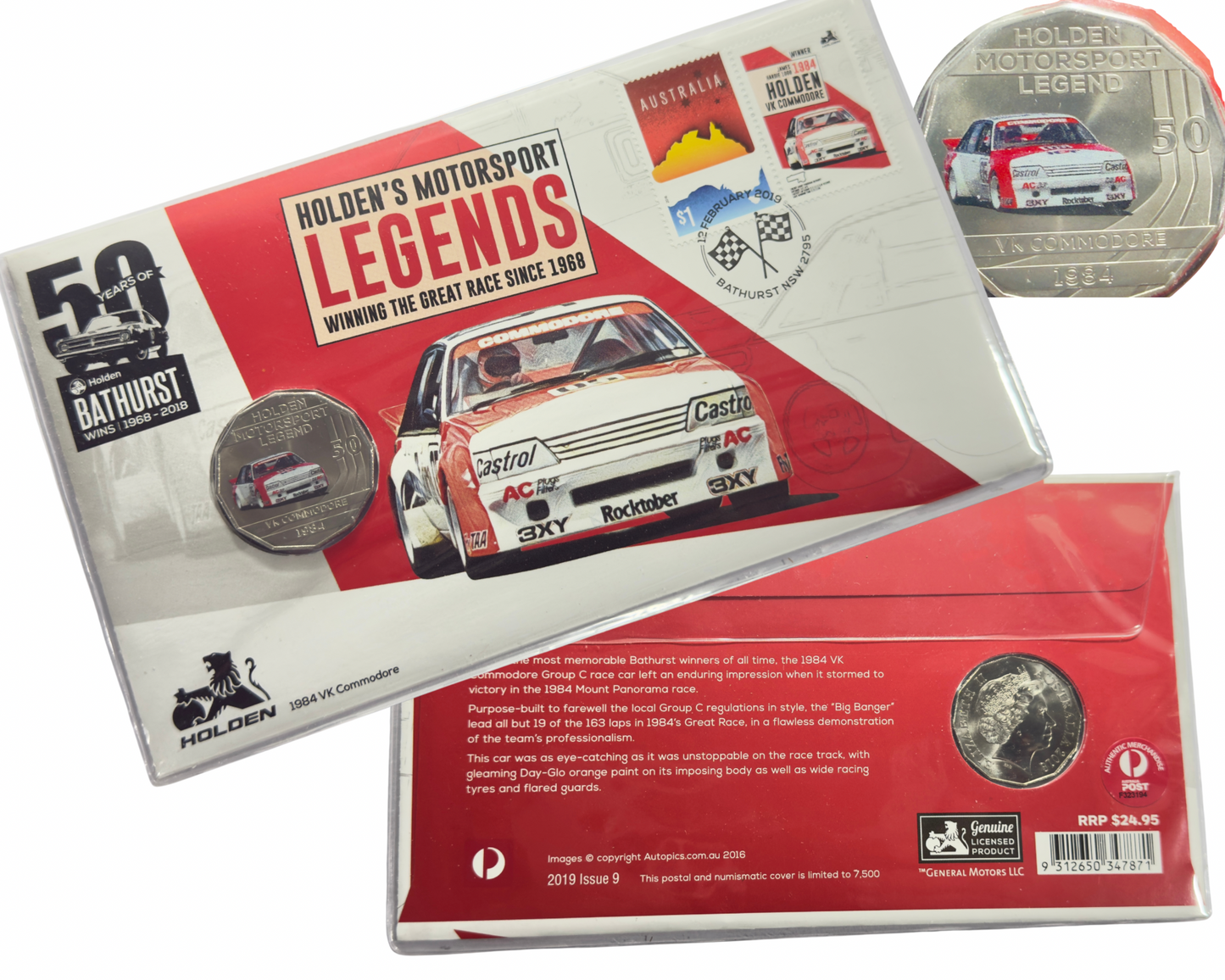 2019 50 Cent Holden Motorsport Legends -1984 VK Commodore PNC