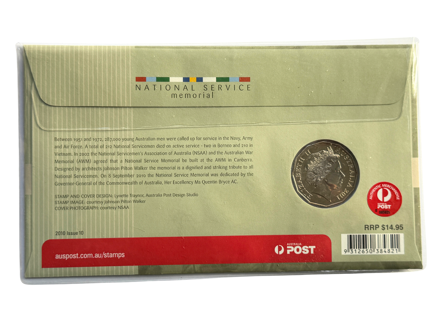 2010 50 Cent - National Service Memorial PNC - Issue 10
