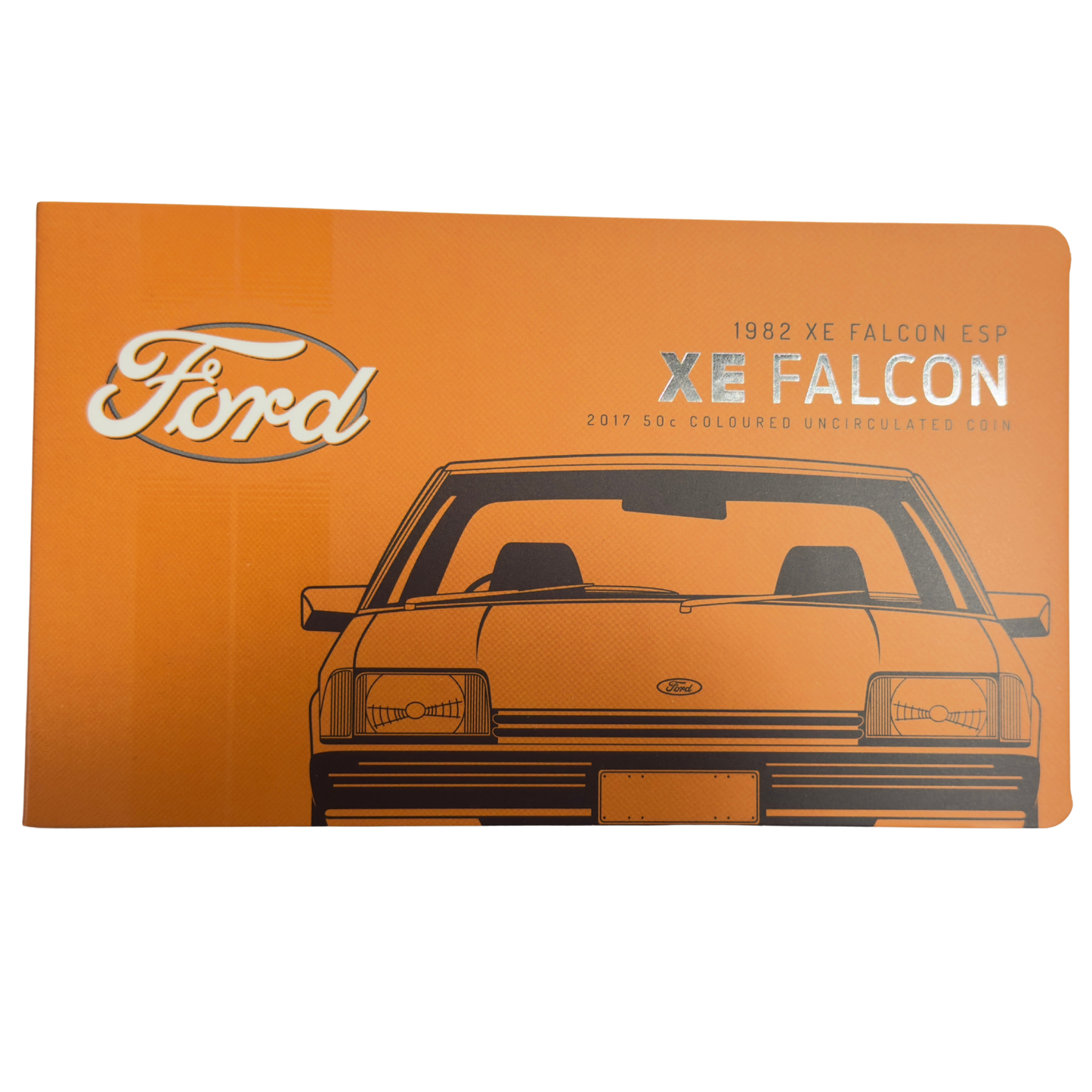 2017 50 Cent Coloured Coin - 1982 FORD XE FALCON ESP - Uncirculated Carded