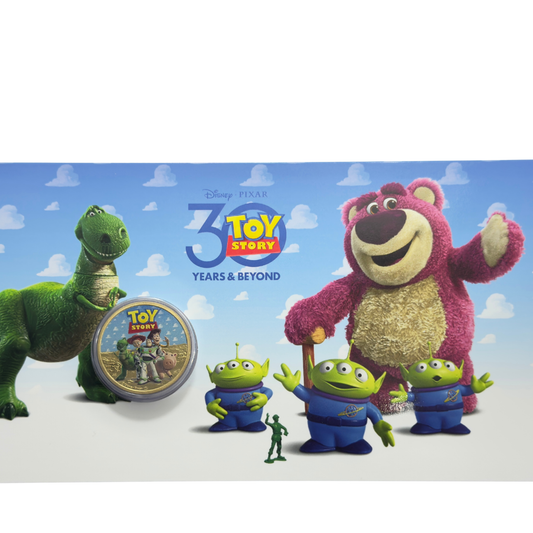 2025 $1 Toy Story PNC - 30 Years & Beyond - Colloured $1 Tuvalu