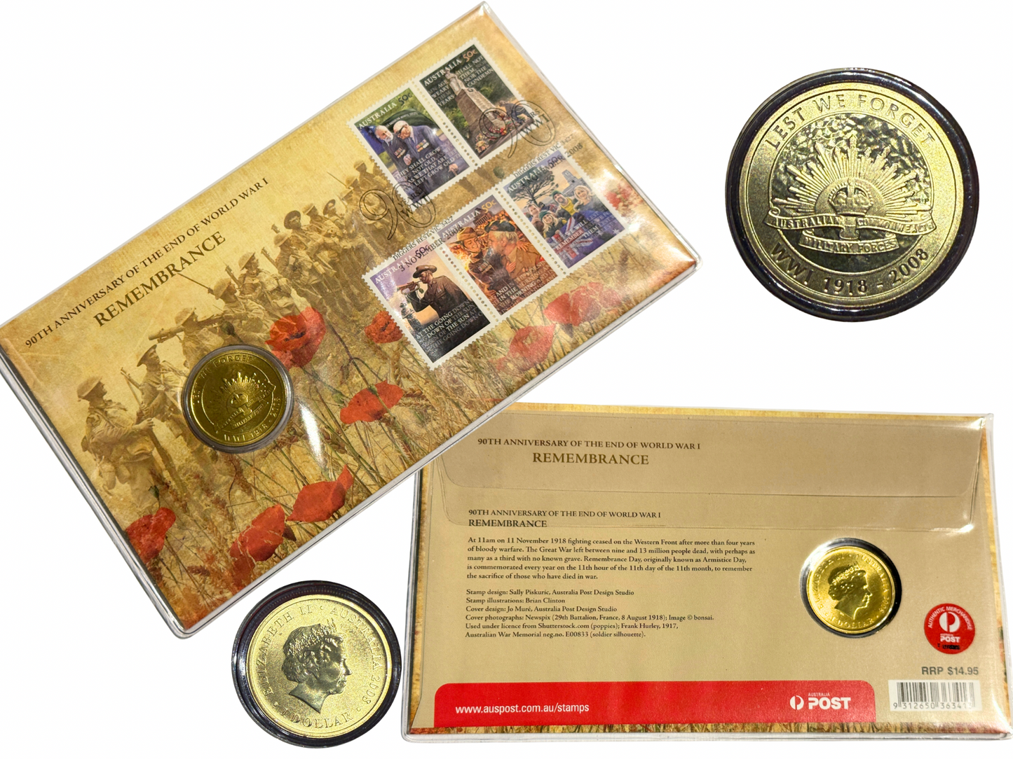 2008 90th Anniversary of the End of World War 1 Remembrance PNC