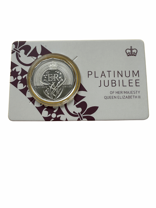 2022 50 Cent - Platinum Jubilee - Carded Coin - New Age Numismatics