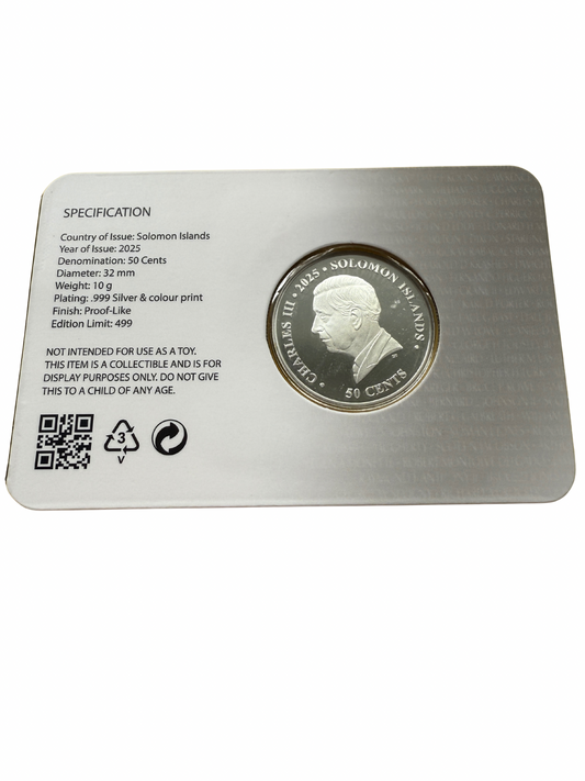 2025 50 Cent - Vietnam War - 50 Years Since end of Vietnam War - Solomon Islands Legal Tender - New Age Numismatics