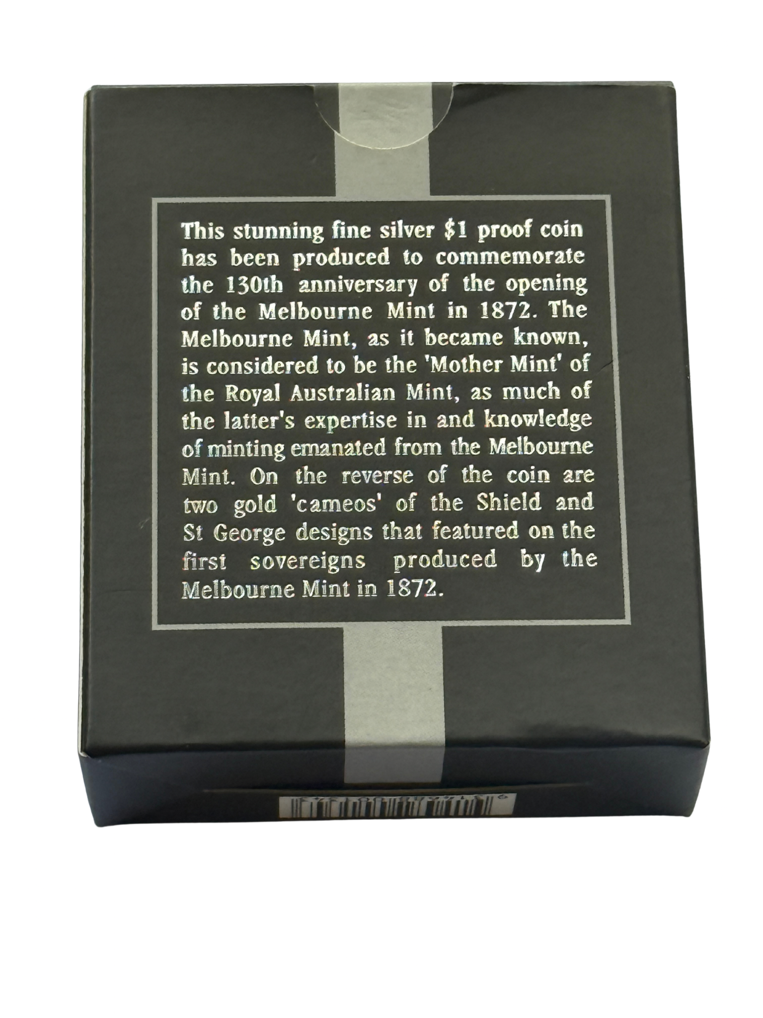2002 Melbourne Mint 1872-2002 - 1 Oz Silver 0.25g Gold Proof Coin - New Age Numismatics